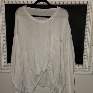 Easel Oversized Distressed Sweater